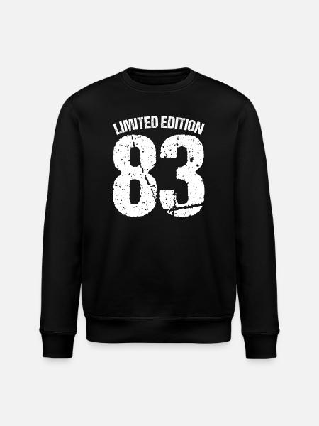 Limited Edition 83 Badge - Stanley/Stella ROLLER Unisex Organic Sweatshirt - black