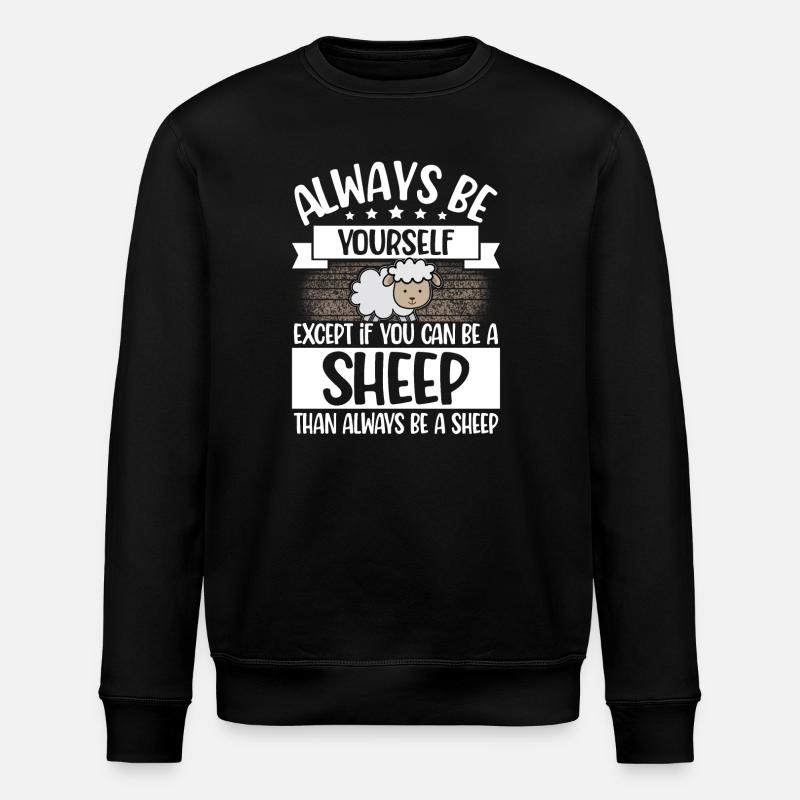 Schaf - Stanley/Stella Unisex Bio-Sweatshirt ROLLER - Schwarz