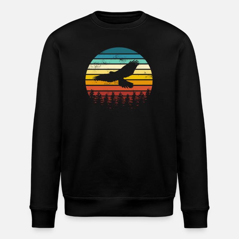 Bird Eagle - Stanley/Stella ROLLER Unisex Organic Sweatshirt - black