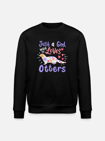 Otter Seeotter Otterliebhaber - Stanley/Stella Unisex Bio-Sweatshirt ROLLER - Schwarz
