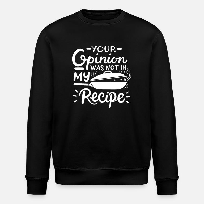 Cooking Recipe Cooking - Stanley/Stella ROLLER Unisex Organic Sweatshirt - black