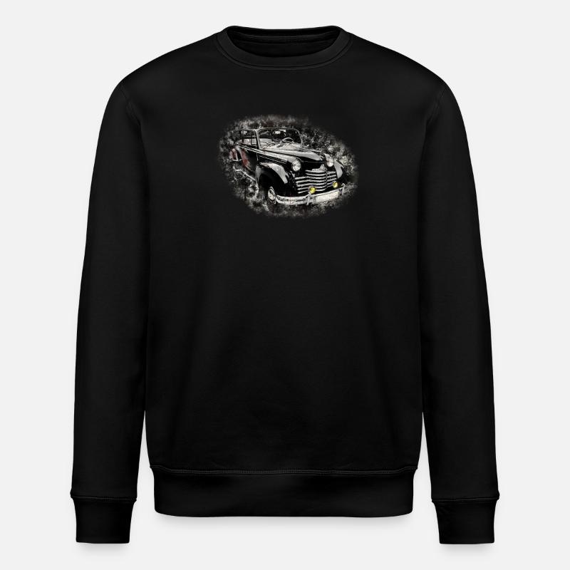 Nostalgisches Altes Amerikanisches Traumauto - Stanley/Stella Unisex Bio-Sweatshirt ROLLER - Schwarz