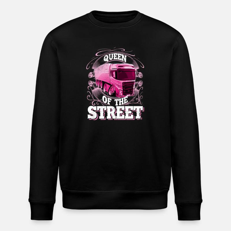 Lkw Fahrerin - Stanley/Stella Unisex Bio-Sweatshirt ROLLER - Schwarz
