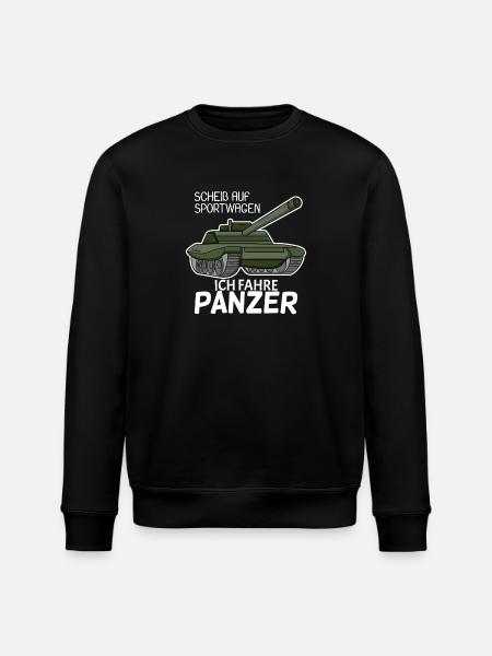 Panzer Militär Geschenk - Stanley/Stella Unisex Bio-Sweatshirt ROLLER - Schwarz