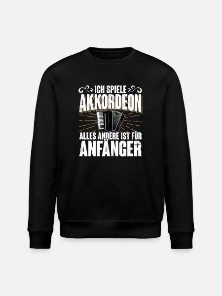 Akkordeon - Stanley/Stella Unisex Bio-Sweatshirt ROLLER - Schwarz