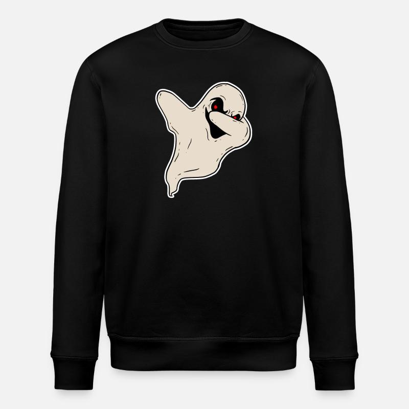 Halloween Horror Ghosts - Stanley/Stella ROLLER Unisex Organic Sweatshirt - black