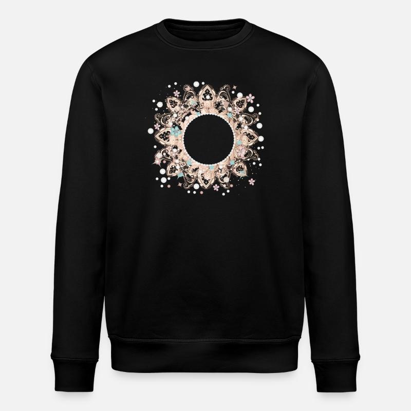 cadre imaginatif en dentelle délicate - Sweat bio ROLLER Stanley/Stella Unisexe - noir