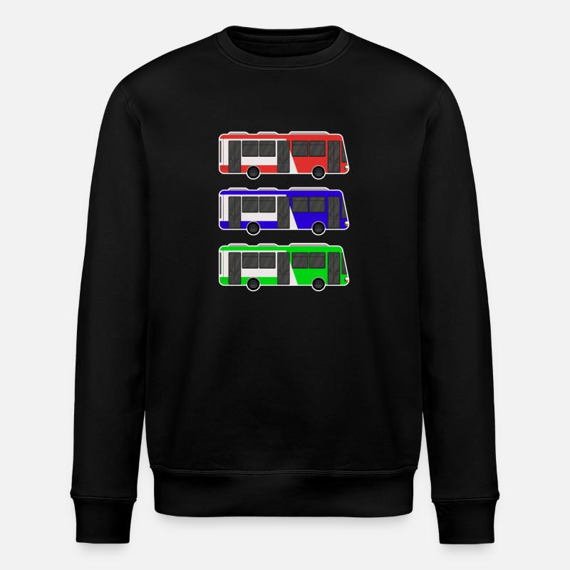 Bus - Stanley/Stella Unisex Bio-Sweatshirt ROLLER - Schwarz