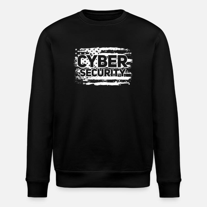 Cybersécurité USA Flag IT Computer - Sweat bio ROLLER Stanley/Stella Unisexe - noir