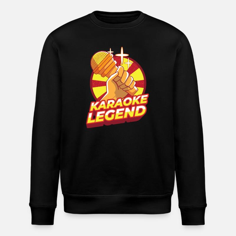 Karaoke Gesang - Stanley/Stella Unisex Bio-Sweatshirt ROLLER - Schwarz