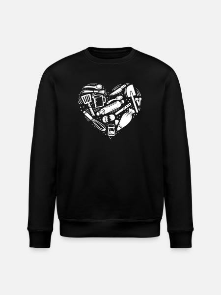 Backen Backutensilien - Stanley/Stella Unisex Bio-Sweatshirt ROLLER - Schwarz