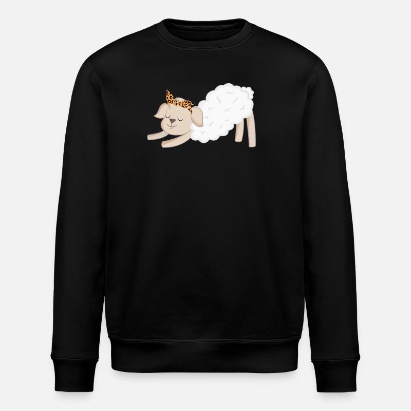 Schaf Schafe - Stanley/Stella Unisex Bio-Sweatshirt ROLLER - Schwarz
