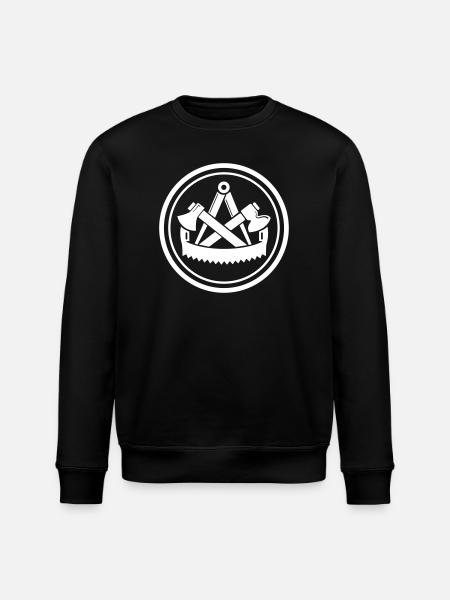 Traditionnelle charpentier de charpentier - Sweat bio ROLLER Stanley/Stella Unisexe - noir