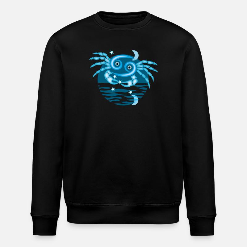 Zeichen des Krebs-Tierkreises - Stanley/Stella Unisex Bio-Sweatshirt ROLLER - Schwarz