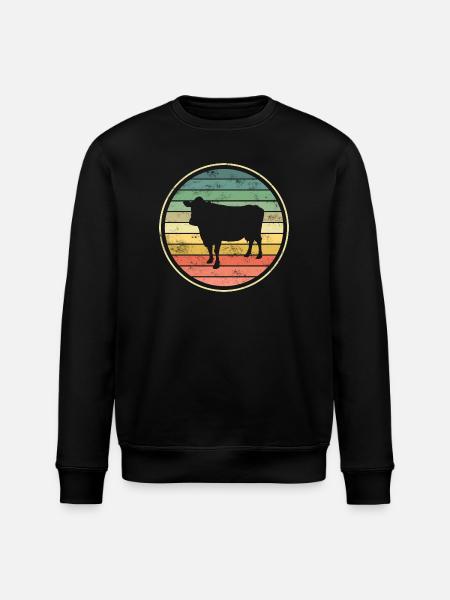Kuh Kühe - Stanley/Stella Unisex Bio-Sweatshirt ROLLER - Schwarz