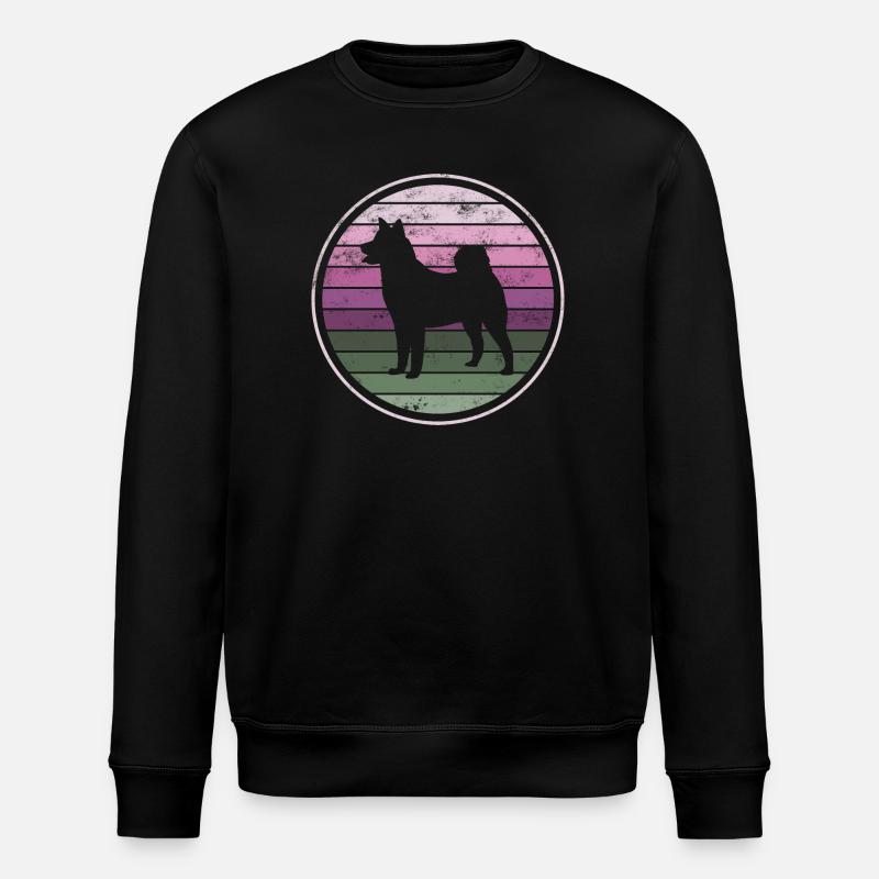 Chien Akita Shiba Inu - Sweat bio ROLLER Stanley/Stella Unisexe - noir
