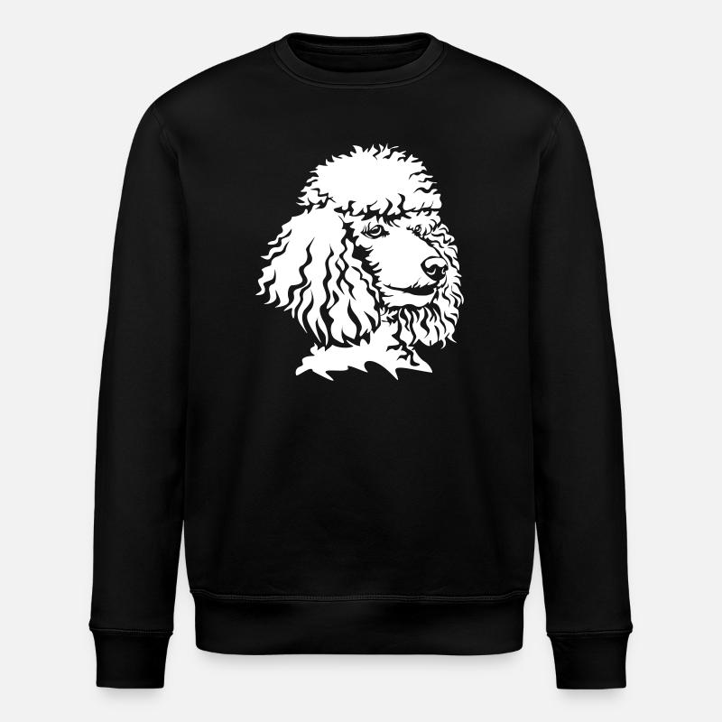 Poodle head "Black Edition" - Stanley/Stella ROLLER Unisex Organic Sweatshirt - black