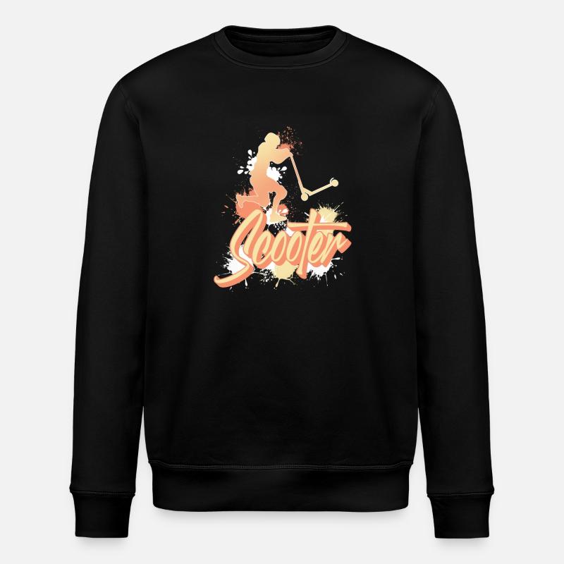 Scooter Tretroller E-Scooter - Sweat bio ROLLER Stanley/Stella Unisexe - noir