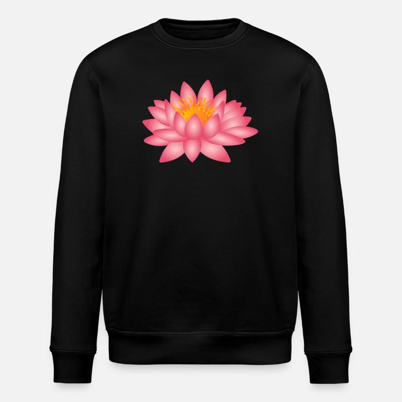 Fleur de lotus de yoga - Sweat bio ROLLER Stanley/Stella Unisexe - noir
