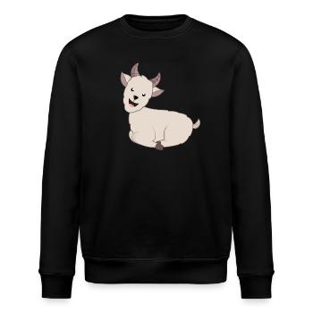 Ziege Ziegen Geiss - Stanley/Stella Unisex Bio-Sweatshirt ROLLER - Schwarz - Vorne - Nik (191cm)