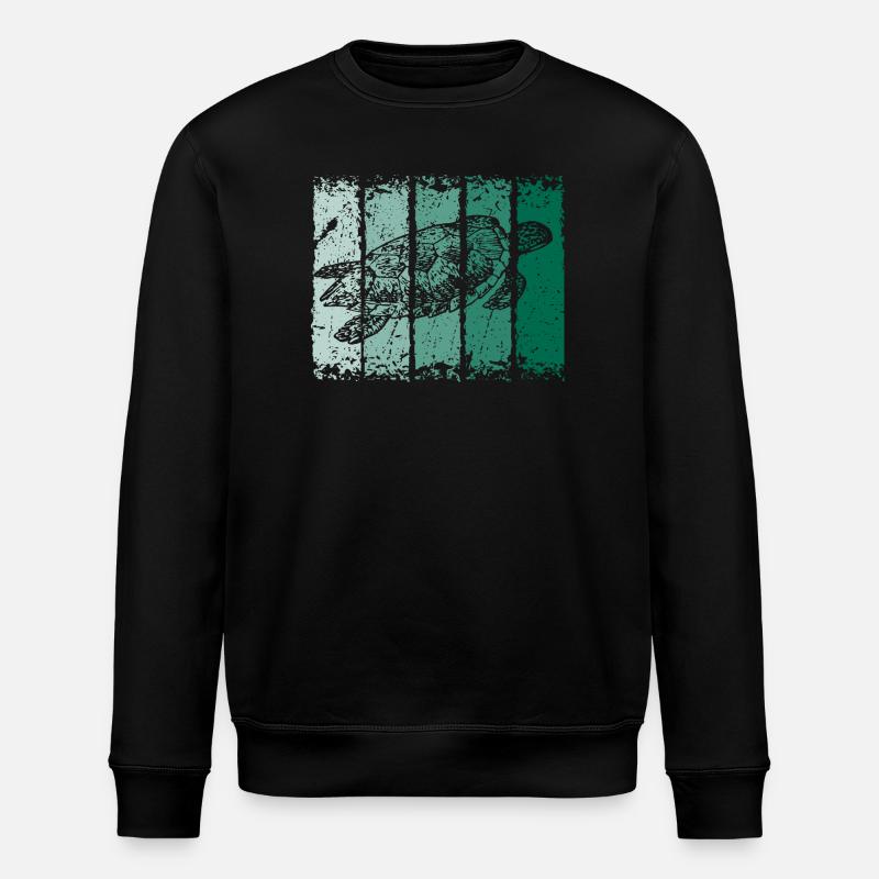 Tortue - Sweat bio ROLLER Stanley/Stella Unisexe - noir