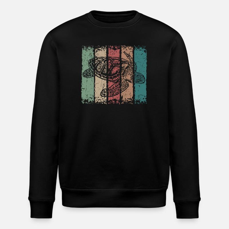 turtle - Stanley/Stella ROLLER Unisex Organic Sweatshirt - black