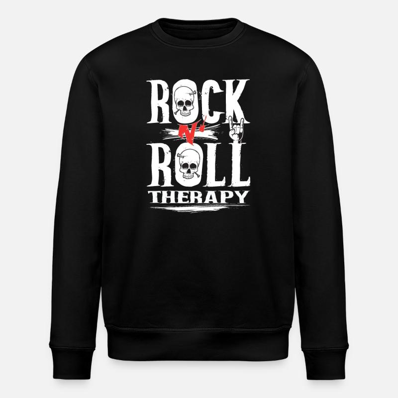 Rock n Roll therapy - Sweat bio ROLLER Stanley/Stella Unisexe - noir