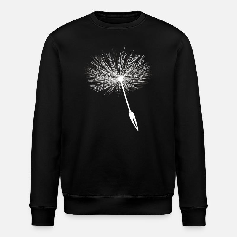 Loewentooth Seeds Pusteflower - Stanley/Stella ROLLER Unisex Organic Sweatshirt - black