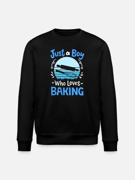 Backen Bäcker Retro - Stanley/Stella Unisex Bio-Sweatshirt ROLLER - Schwarz