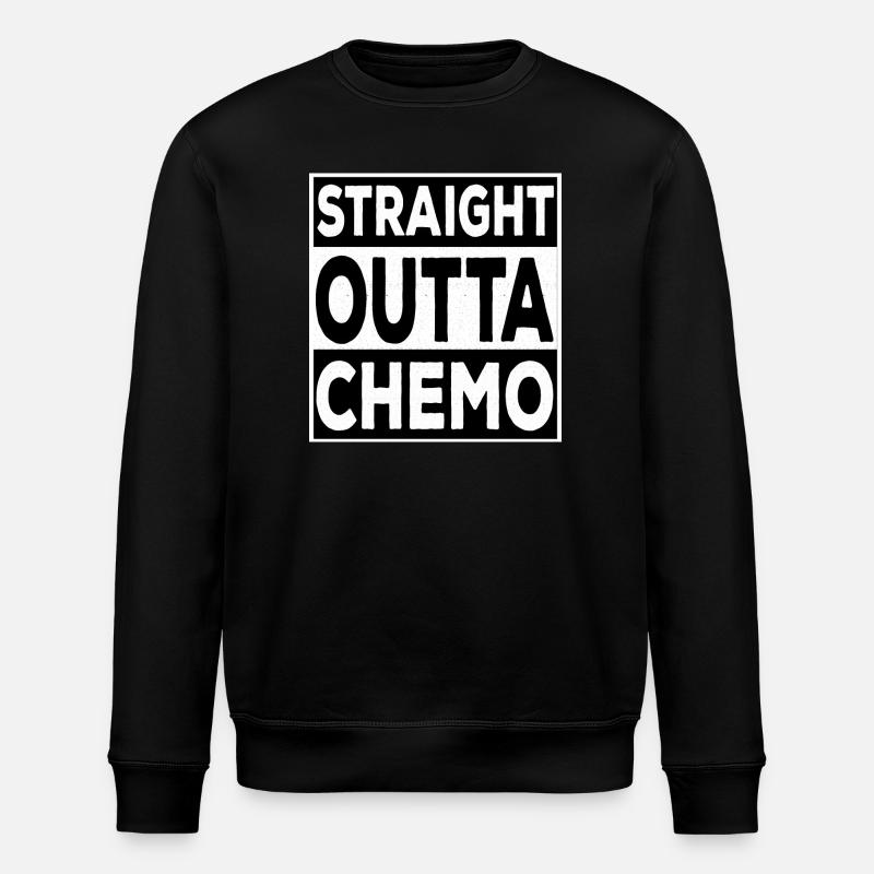 Straight Outta Chemo - Stanley/Stella ROLLER Unisex Organic Sweatshirt - black