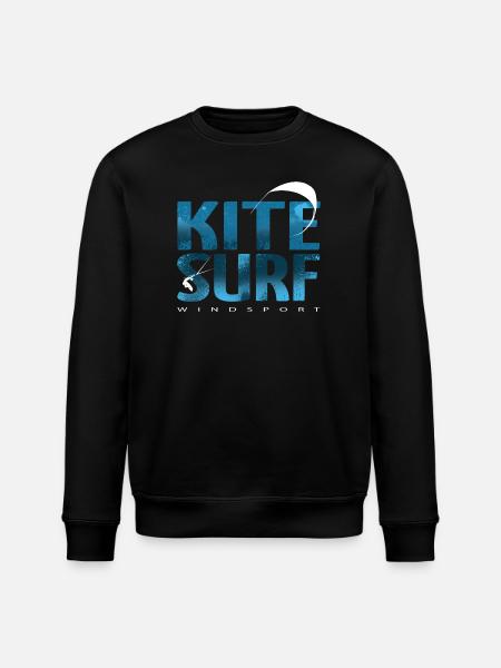 KITESURF 2021 blue - Stanley/Stella ROLLER Unisex Organic Sweatshirt - black