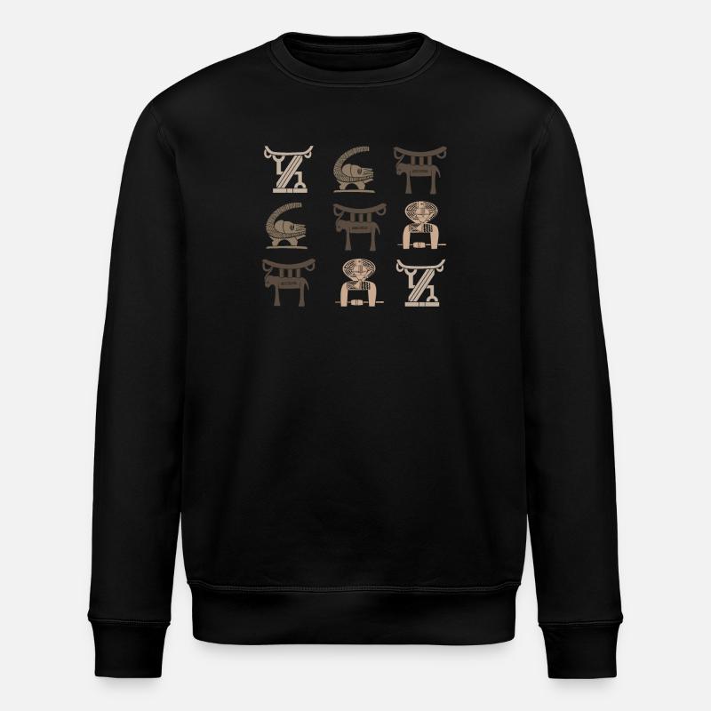 Art tribal africain abstrait - Sweat bio ROLLER Stanley/Stella Unisexe - noir