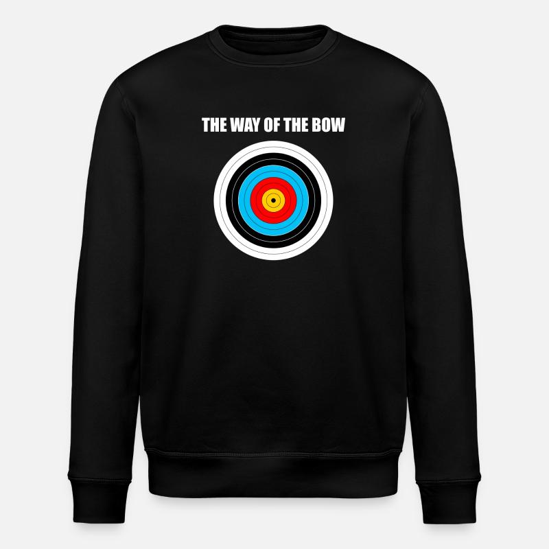 Cute Bow Hunting - Archery Target - Stanley/Stella ROLLER Unisex Organic Sweatshirt - black