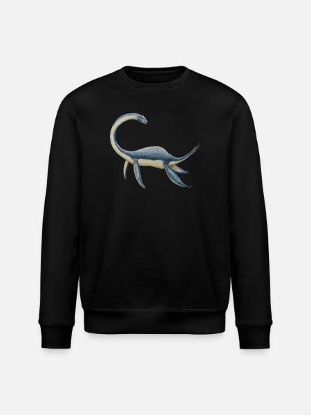 Dinosaur Plesiosaurus - Stanley/Stella ROLLER Unisex Organic Sweatshirt - black