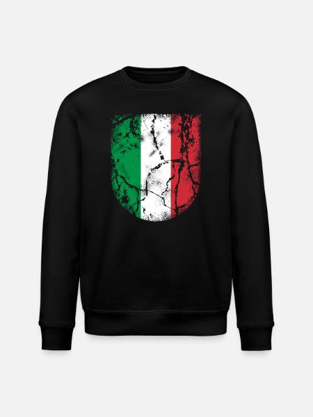 Italy Flag - Stanley/Stella ROLLER Unisex Organic Sweatshirt - black