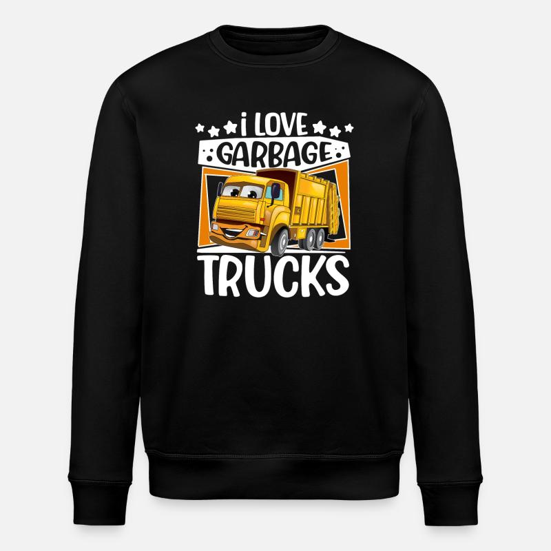 Camions-poubelles De ramassage des ordures - Sweat bio ROLLER Stanley/Stella Unisexe - noir