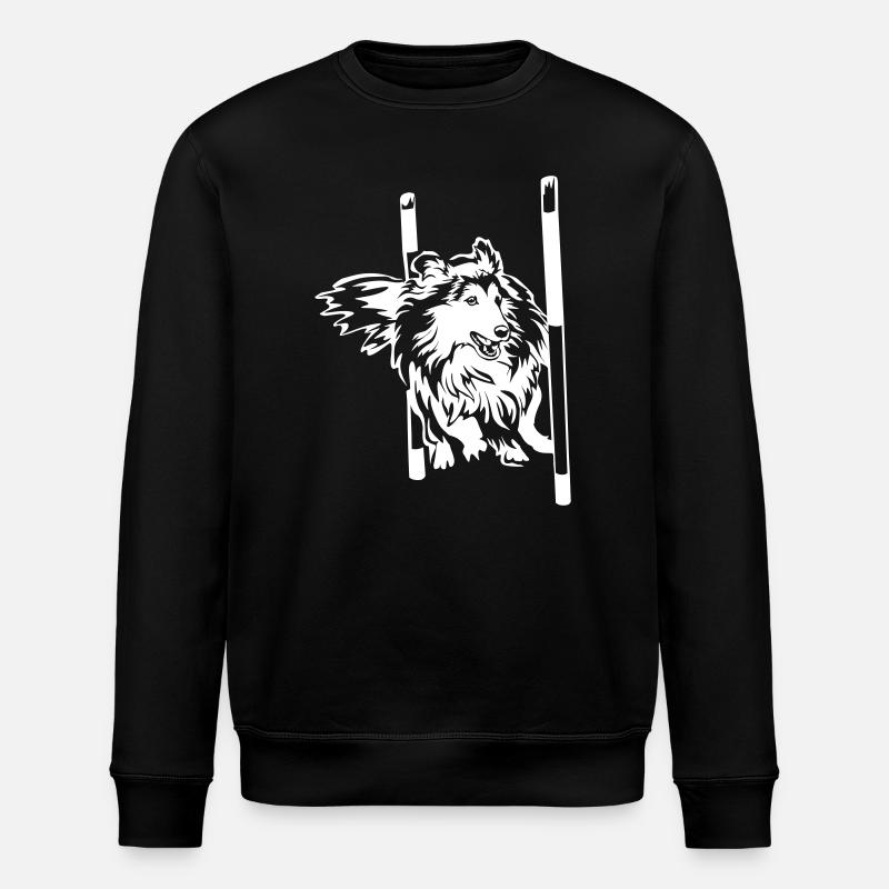 Sheltie "Black Edition" - Stanley/Stella Unisex Bio-Sweatshirt ROLLER - Schwarz