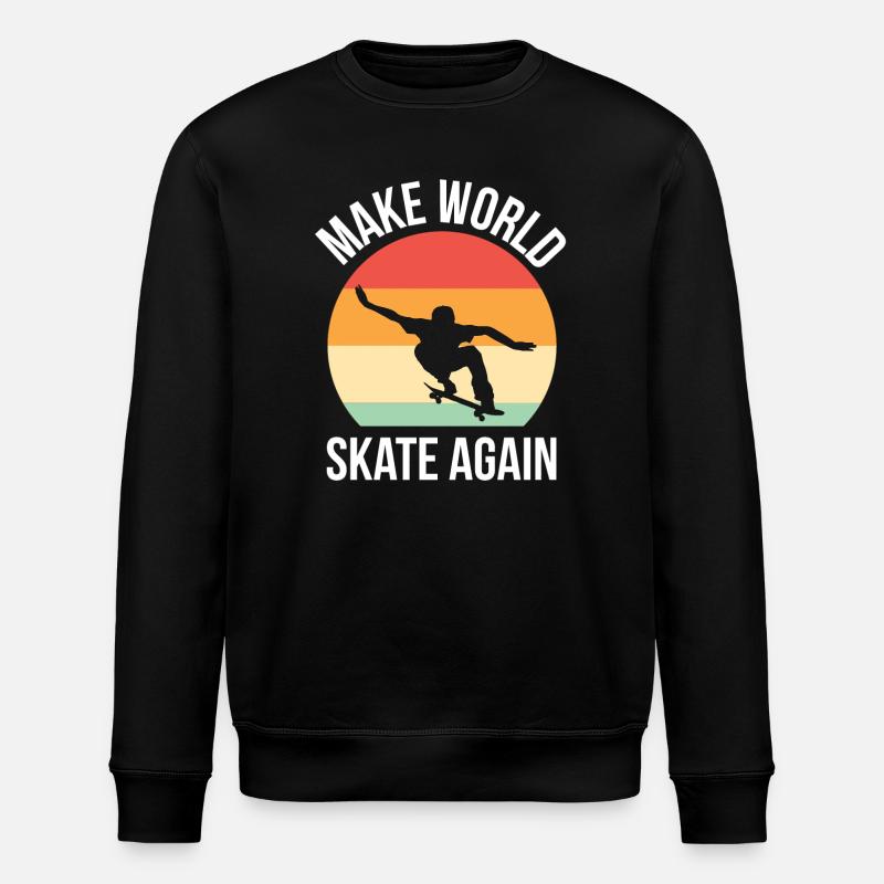 Make World Skate Again - Sweat bio ROLLER Stanley/Stella Unisexe - noir