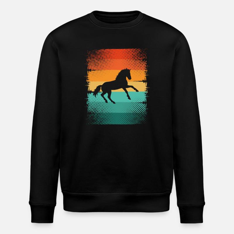 Cheval - Sweat bio ROLLER Stanley/Stella Unisexe - noir