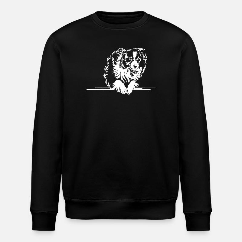 Australian Shepherd "Black Edition" - Stanley/Stella ROLLER Unisex Organic Sweatshirt - black