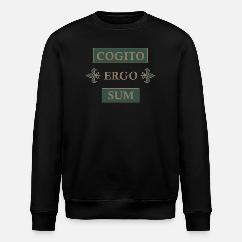 Cogito ergo sum - Stanley/Stella ROLLER Unisex Organic Sweatshirt - black