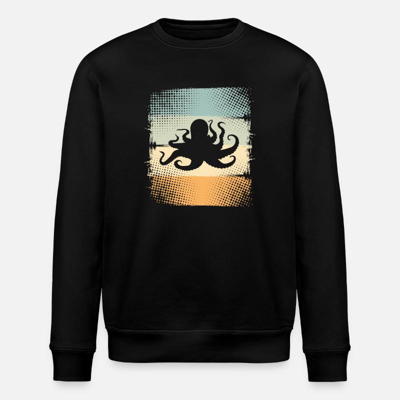 Octopus Octopus Octopus Octopus - Stanley/Stella ROLLER Unisex Organic Sweatshirt - black