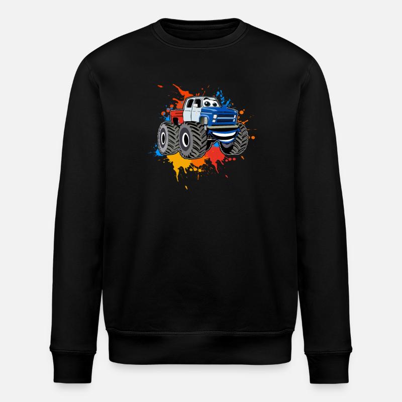 Monstertruck - Stanley/Stella Unisex Bio-Sweatshirt ROLLER - Schwarz