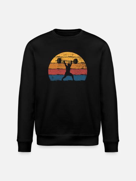 Gewichtheben Gewichtheber - Stanley/Stella Unisex Bio-Sweatshirt ROLLER - Schwarz