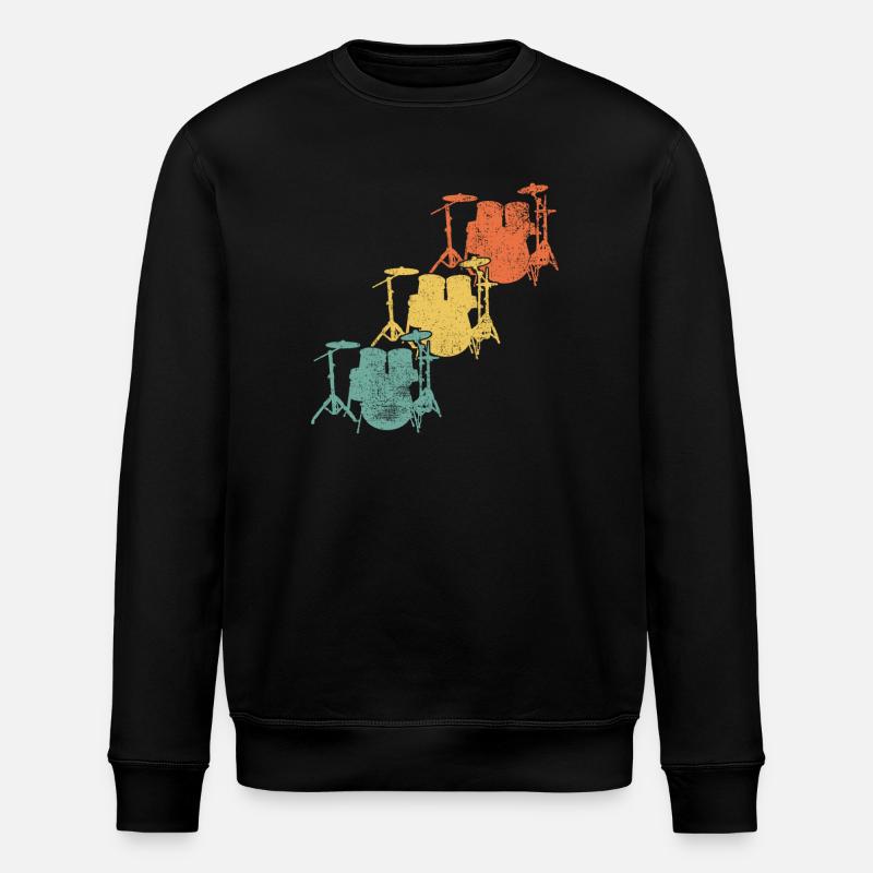 Schlagzeug Schlagzeuger - Stanley/Stella Unisex Bio-Sweatshirt ROLLER - Schwarz