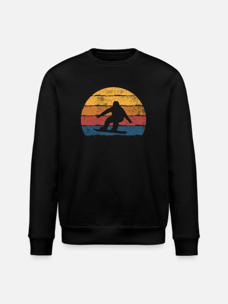 Snowboarden Snowboard Snowboarder - Stanley/Stella Unisex Bio-Sweatshirt ROLLER - Schwarz