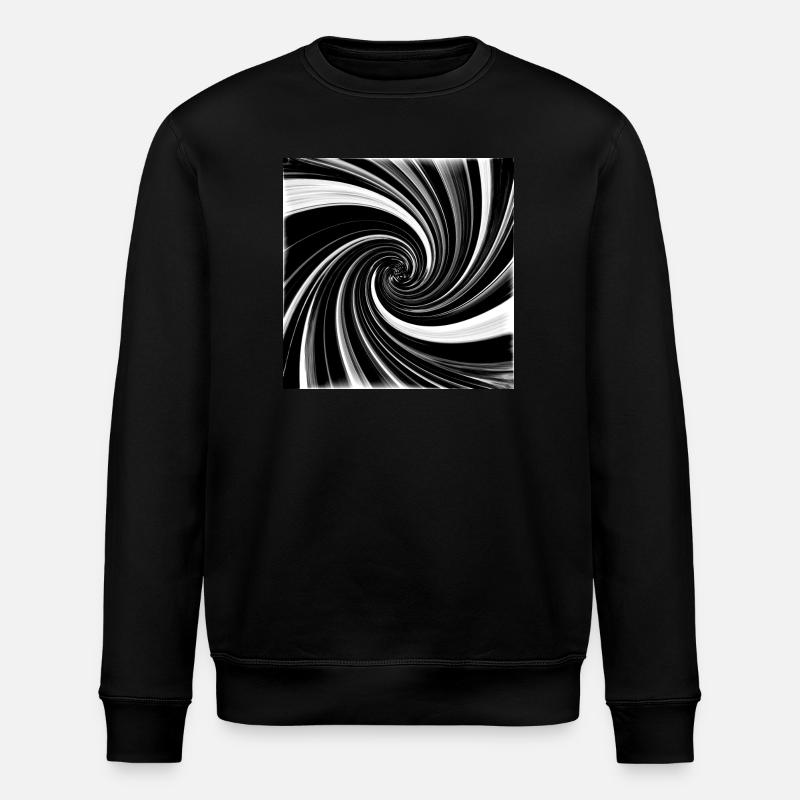 Vortex noir et blanc - Sweat bio ROLLER Stanley/Stella Unisexe - noir