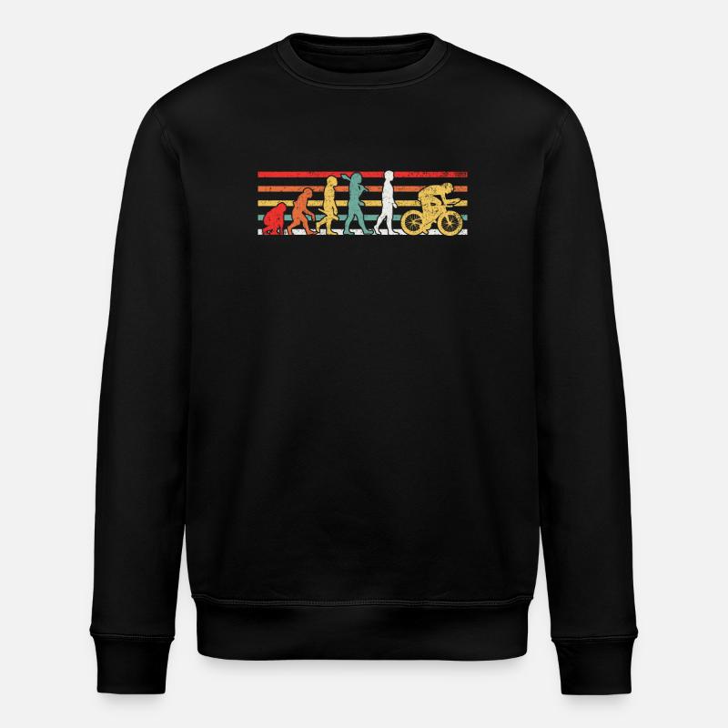 Radfahren Radfahrer - Stanley/Stella Unisex Bio-Sweatshirt ROLLER - Schwarz