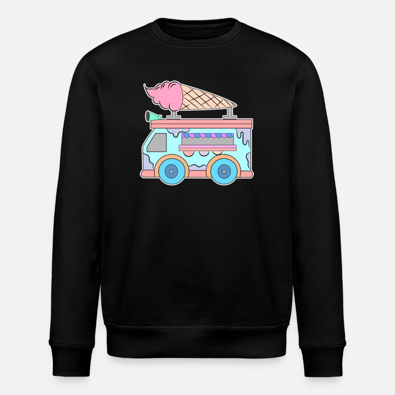 Kids Ice Cream - Stanley/Stella ROLLER Unisex Organic Sweatshirt - black