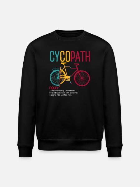 Cyclopath: Free-Ride Bicycle Artwork - Stanley/Stella ROLLER Unisex Organic Sweatshirt - black